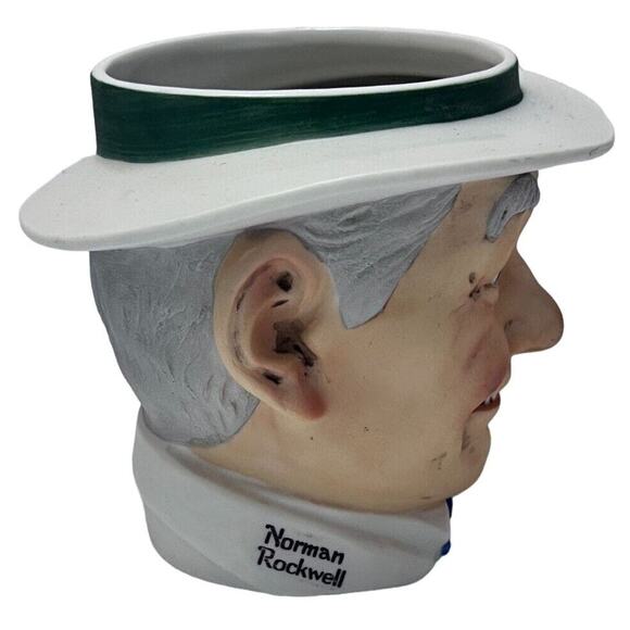 1979 Norman Rockwell Toby Mug Dave Grossman NRM-6 Saturday Evening Post Japan - Picture 4 of 6